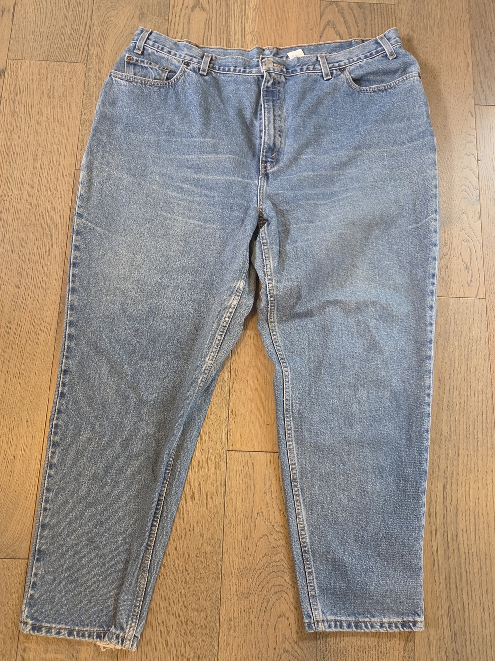 Levi's 550 Relaxed Fit Tapered Leg Light Blue Denim, Plus Size